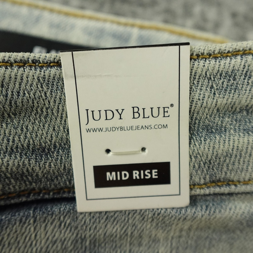 Judy Blue Jeans Womens 7/28 Denim Pin Tack Flare Mid Rise JB88655 Stretch Casual - Picture 11 of 12